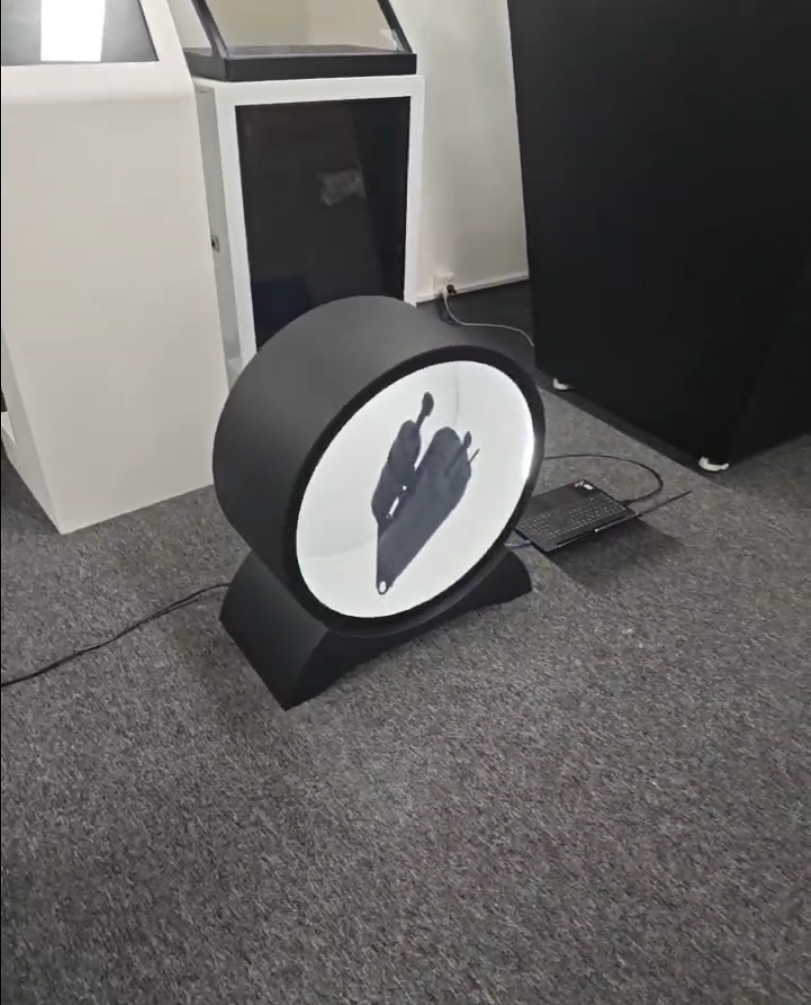 圆形透明展示柜