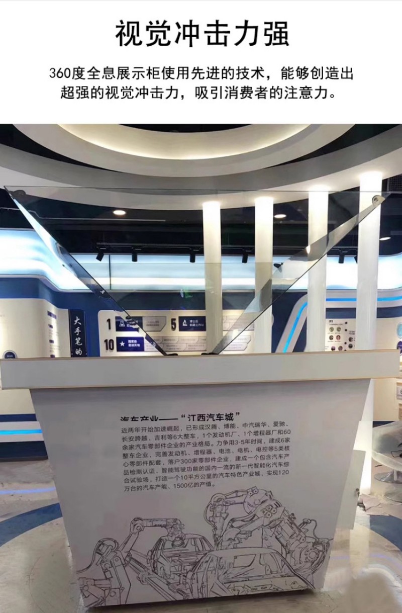 透明屏展示柜