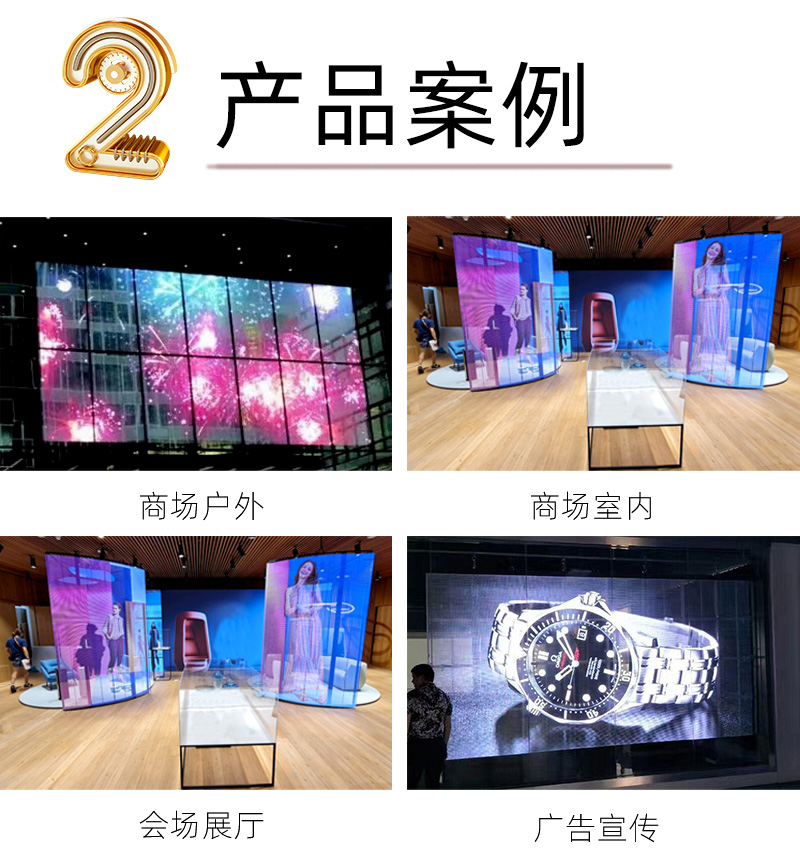 led贴膜透明屏