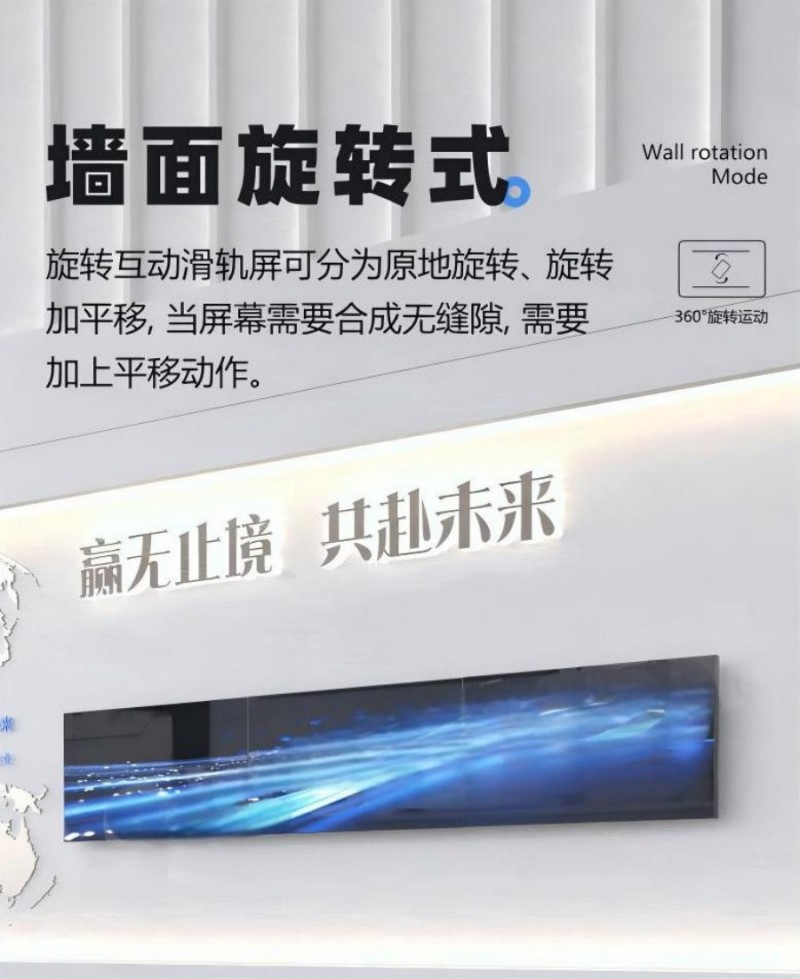 互动屏滑轨