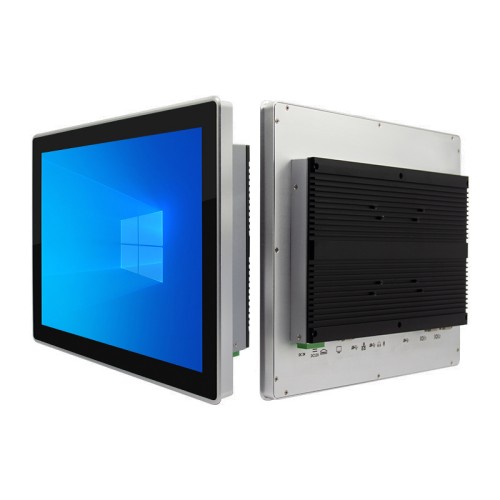 智显通内嵌式工控触摸机全封闭防尘双网多串口电容显示器嵌入式工业PLC组态平板电脑