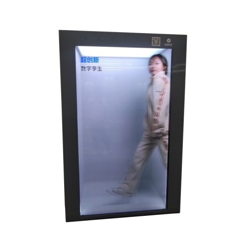 75寸高亮度透明液晶透明屏显示器全息数字橱窗制造商