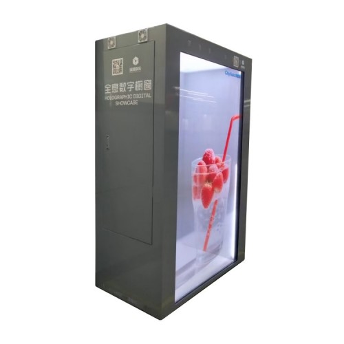 75寸高亮度透明液晶透明屏显示器全息数字橱窗制造商