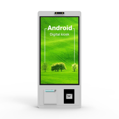 21.5英寸电容式触摸屏室内室外快餐店安卓自助服务亭支付终端