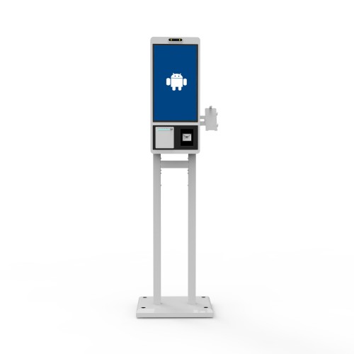 21.5寸落地架触摸食堂快餐店商务亭自助付款机带收据打印机