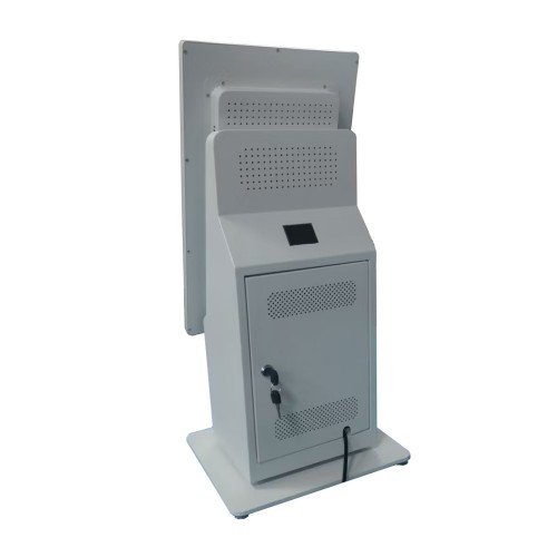 批发工厂最新产品21.5英寸灰色Windows自助服务桌面式自助订购亭