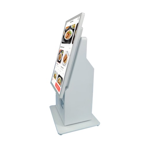 批发工厂最新产品21.5英寸灰色Windows自助服务桌面式自助订购亭