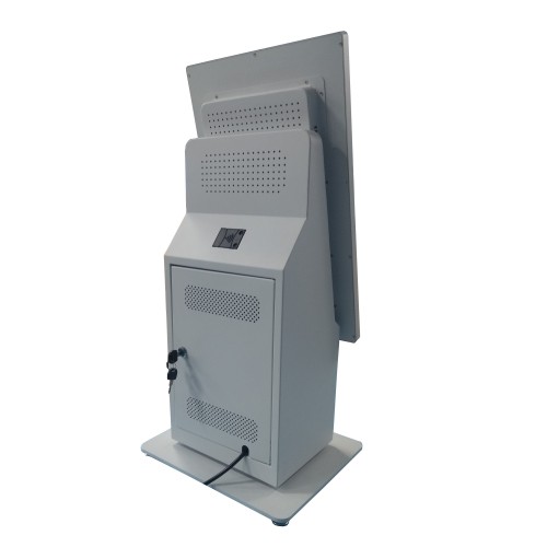批发工厂最新产品21.5英寸灰色Windows自助服务桌面式自助订购亭
