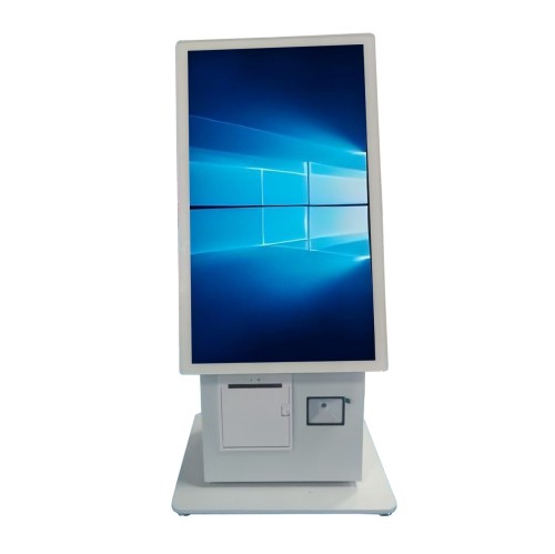 批发工厂最新产品21.5英寸灰色Windows自助服务桌面式自助订购亭