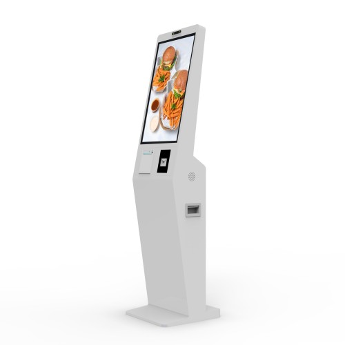 带打印机摄像头扫描仪餐厅商店21.5英寸安卓触摸液晶订货机自助终端