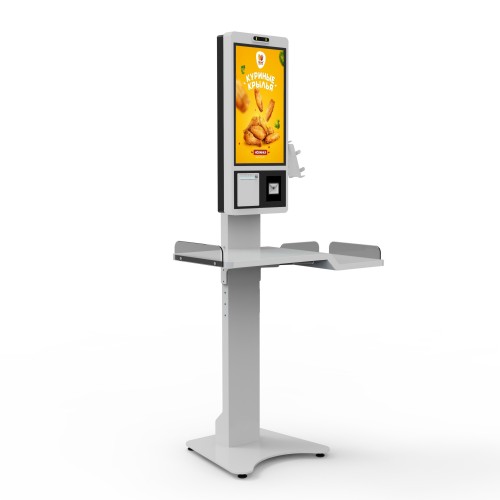 21.5英寸安卓热敏印刷自助麦当劳订货亭餐厅触摸屏订货机