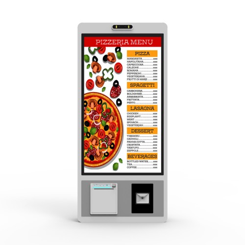 27英寸带交互式触摸屏的Windows零售和餐饮服务自助点餐机