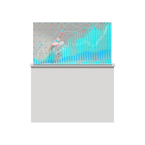源头厂家可定制55英寸超薄升降式透明有机发光OLED显示器