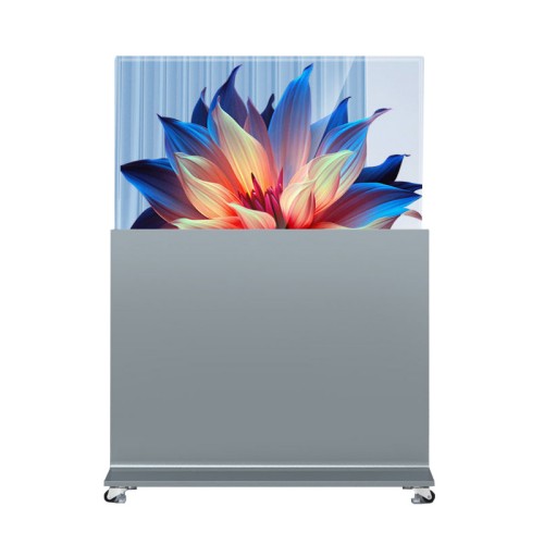 柔性55英寸高清定制交互式触摸屏超薄广告标牌OLED透明显示器