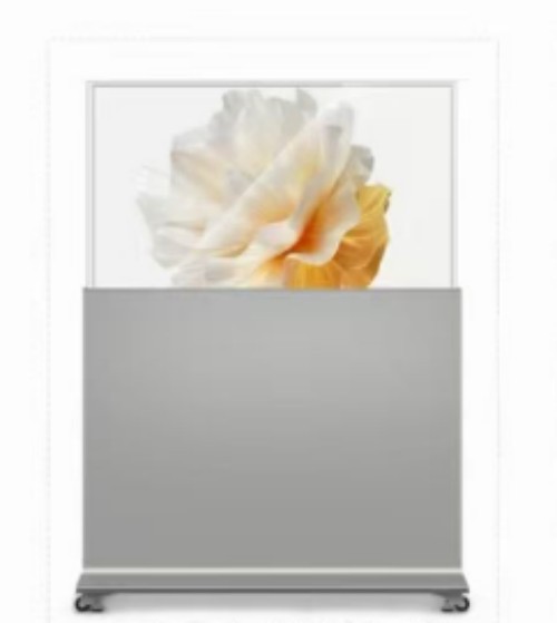 柔性55英寸高清定制交互式触摸屏超薄广告标牌OLED透明显示器