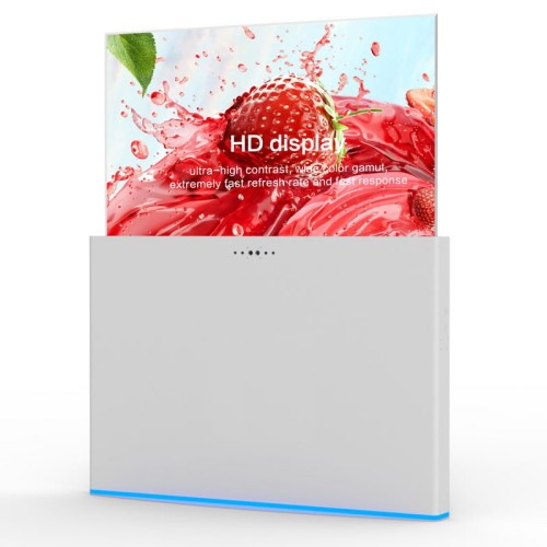 55英寸电视Windows安卓版有机发光落地升降式透明OLED屏一体机