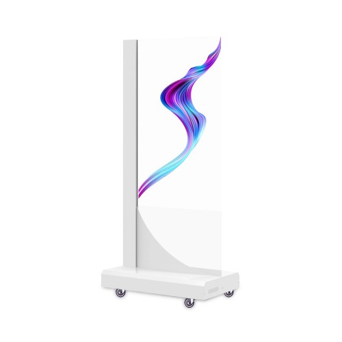 高清展览商用55英寸自发光拼接触摸透明OLED透明屏