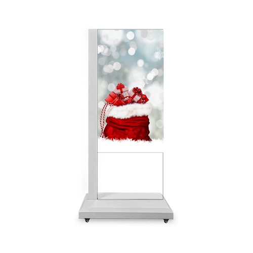 高清展览商用55英寸自发光拼接触摸透明OLED透明屏