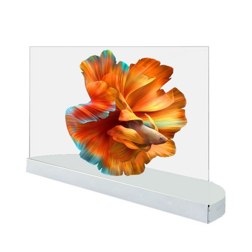 55英寸室内智能柔性高清触摸OLED透明显示透视L G屏