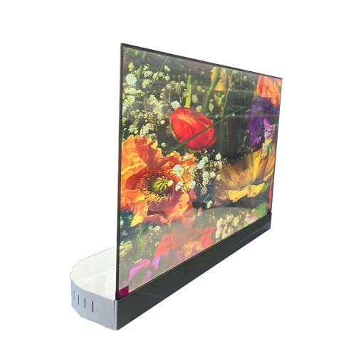 55英寸室内智能柔性高清触摸OLED透明显示透视L G屏