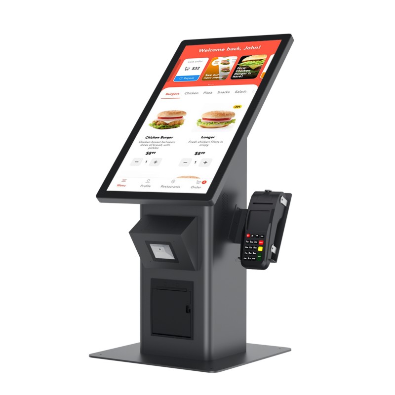 21.5英寸支持Windows系统台式零售POS触控一体机点餐终端机