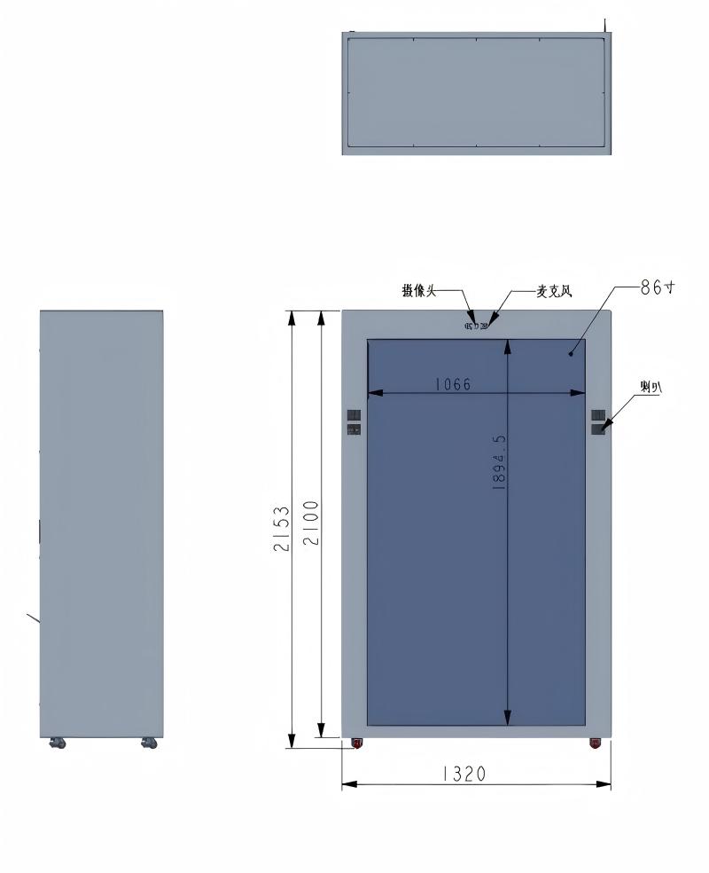 透明屏产品展示柜