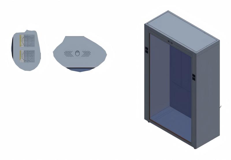 3d透明展示柜